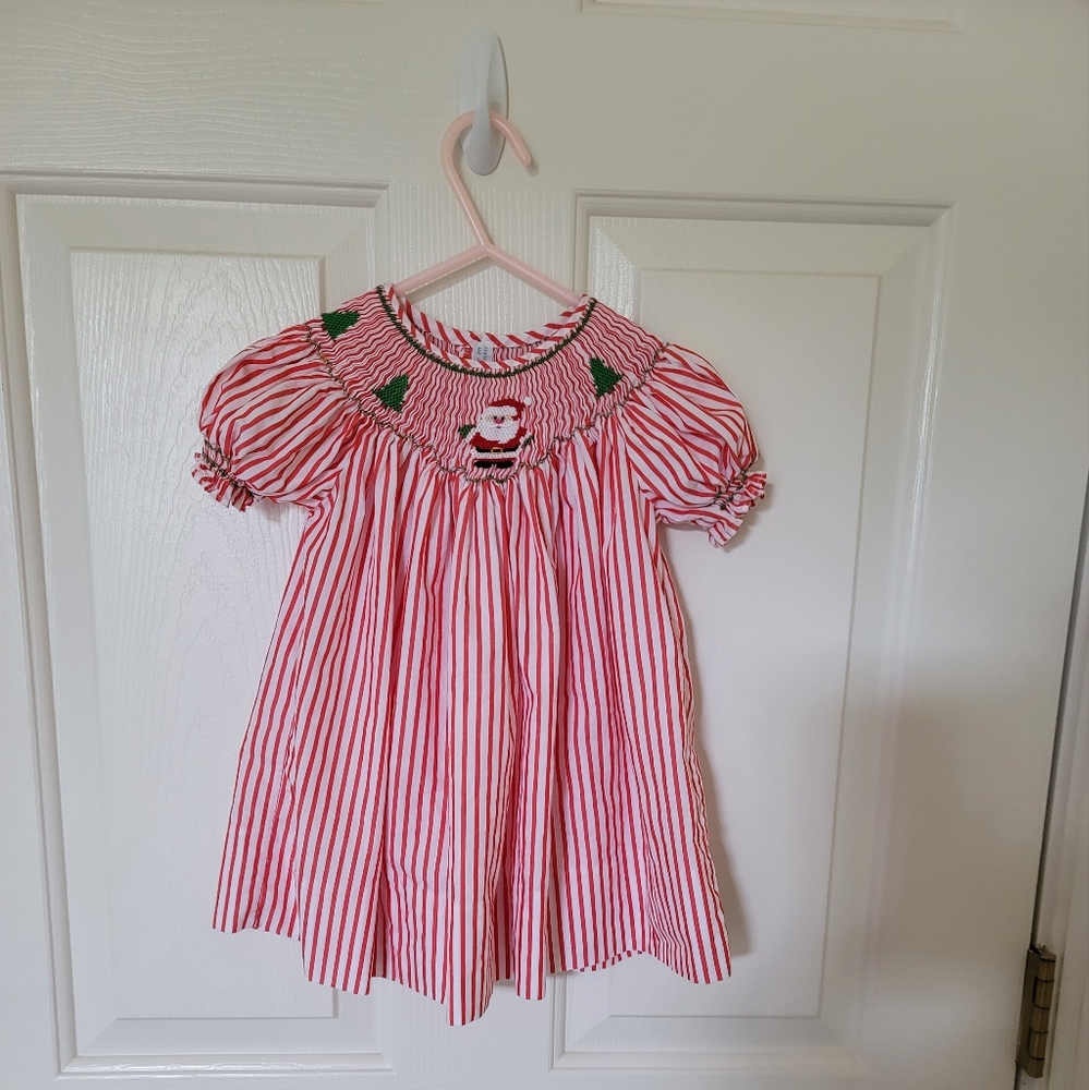 Smocked Christmas dress